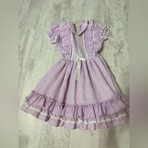 Lavender Ruffled Kids Formal Dress
